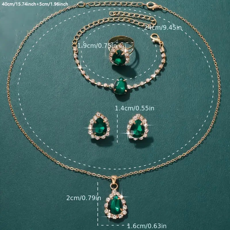 Conjunto de Joias Elisandre Vermont | Ouro
