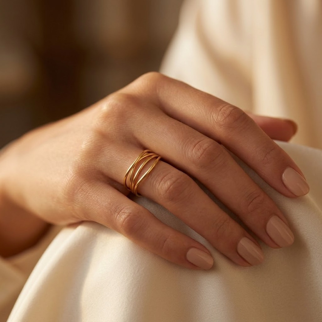 Anel Minimalista Dourado